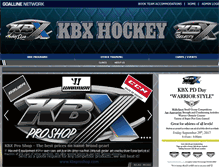 Tablet Screenshot of kbxhockey.com